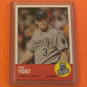 Ned Yost #23 2012 Topps Heritage Baseball Trading Card